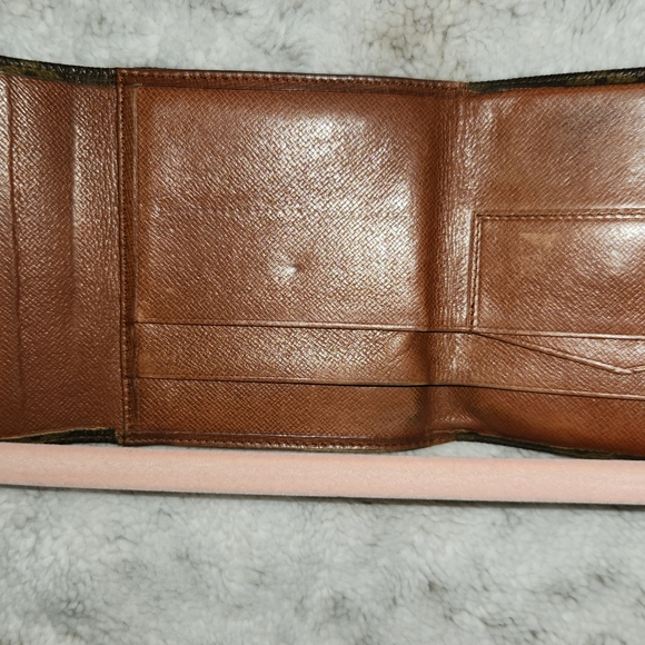 LOUIS VUITTON MONOGRAM CANVAS DOUBLE SNAP VINTAGE  WALLET ! - Picture 4 of 16